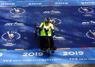 Patient Dale Grubba at Chicago Marathon