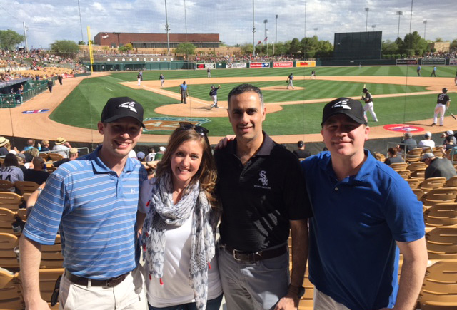 Dr. Nikhil Verma at White Sox Spring Training